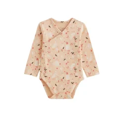 Lot de 2 bodies bébé manches longues ouverture croisée Miss Plume