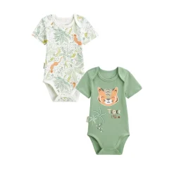 Lot de 2 bodies bébé manches courtes Kanha