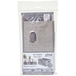 Lot de 12 Boites de rangement en tissu avec poignée