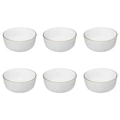 Lot de 6 Bols en Porcelaine Sublima 15cm Blanc