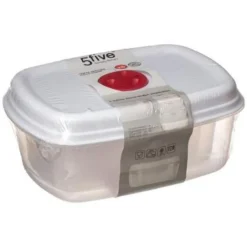 Lot de 5 Boîtes de Conservation Micro-Ondes 25cm Blanc