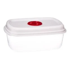 Lot de 5 Boîtes de Conservation Micro-Ondes 25cm Blanc