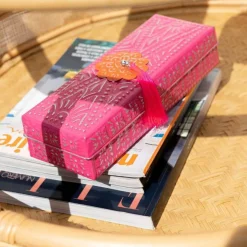 Lot de 2 Boîtes en Métal Gigognes 28cm Rose