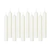 Lot de 10 Bougies Bâton Hugo 16cm Ivoire