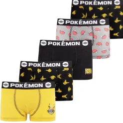 Lot de 5 Boxers coton garçon Pokemon