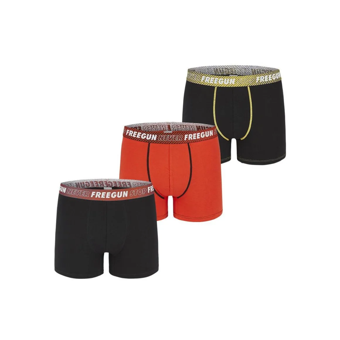 Lot de 3 Boxers coton garçon Never Stop