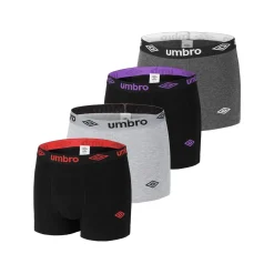 Lot de 4 Boxers coton homme uni