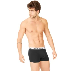 Lot de 4 Boxers Coton homme FU5016 Uni