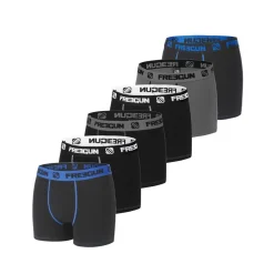 Lot de 6 boxers coton homme Uni