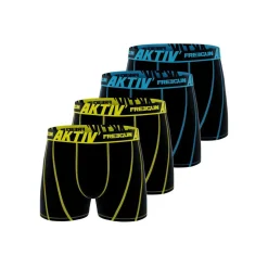 Lot de 4 boxers en coton homme Aktiv