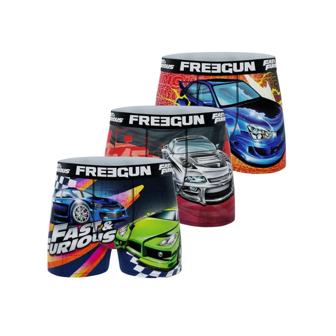 Lot de 3 boxers enfant Fast and Furious
