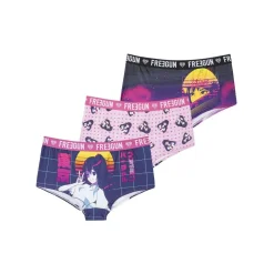 Lot de 3 Boxers femme Manga neon