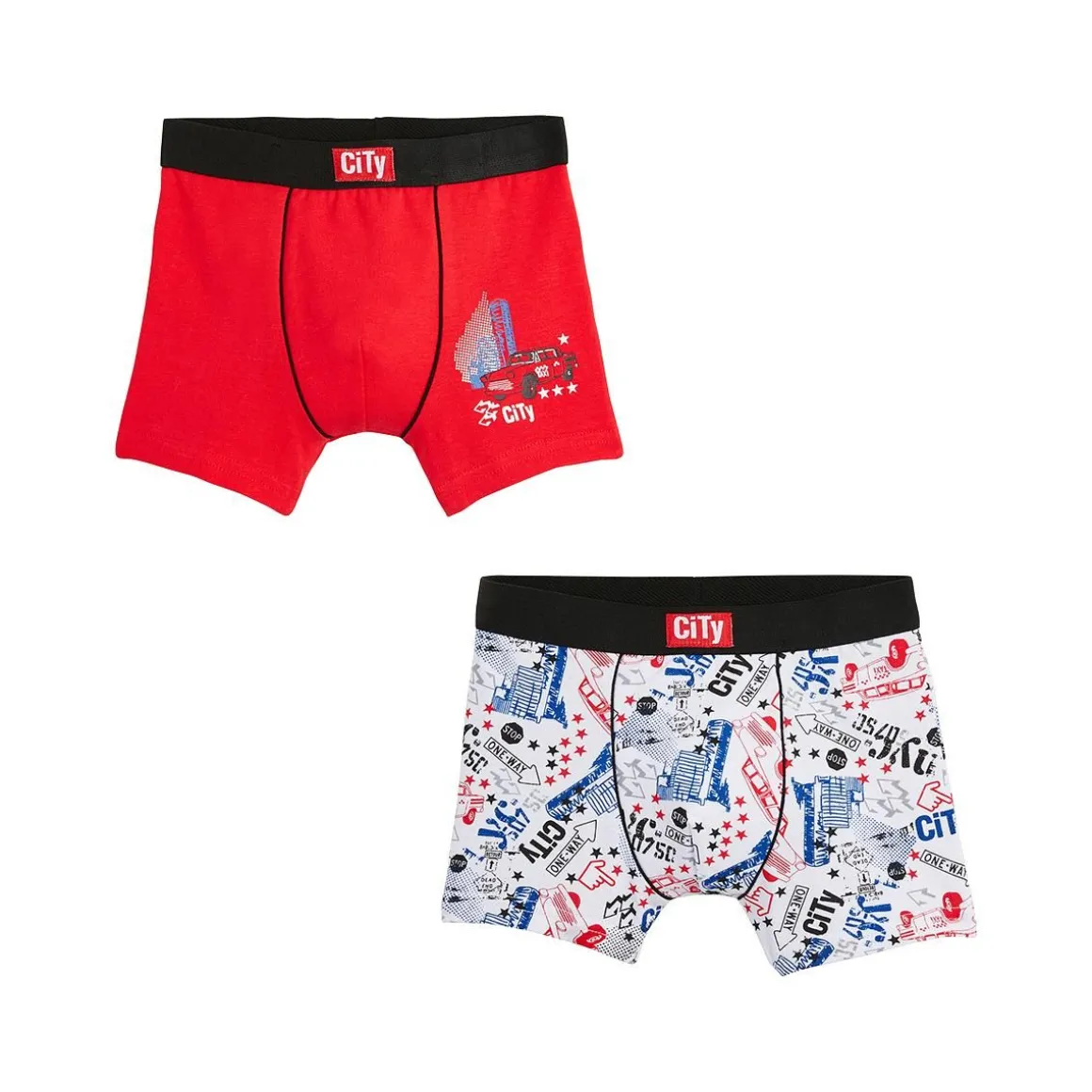 Lot de 2 boxers garçon City New York