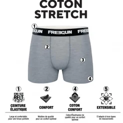 Lot de 2 Boxers garçon coton Noir