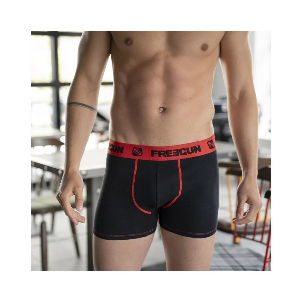 Lot de 4 Boxers garçon coton Rouge