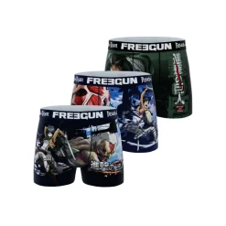 Lot de 3 boxers homme Attack On Titan