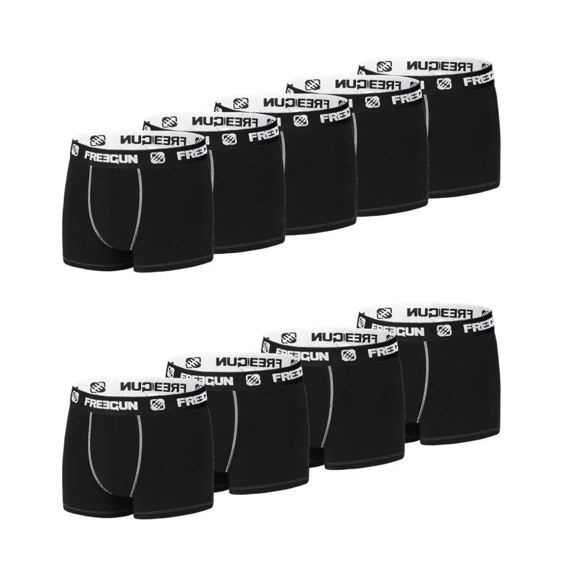Lot de 9 Boxers homme en coton