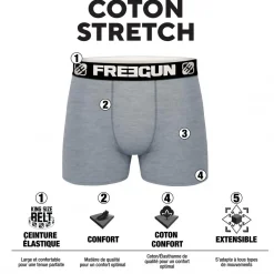 Lot de 9 Boxers homme en coton