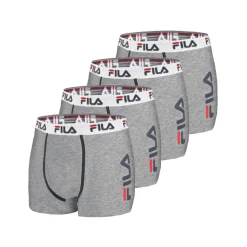 Lot de 4 Boxers Homme FILA 5040 coton couleur gris