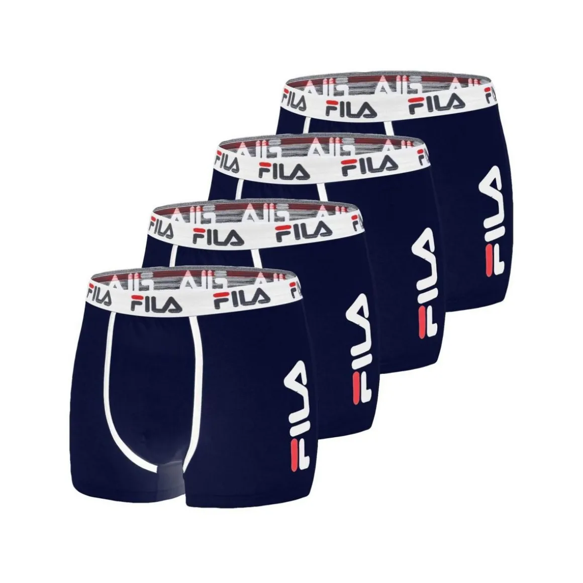 Lot de 4 Boxers Homme FILA 5040 coton couleur Navy