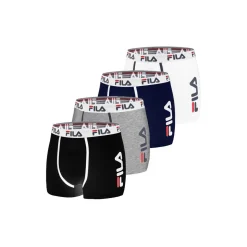 Lot de 4 Boxers Homme FILA 5040 coton couleur assorties