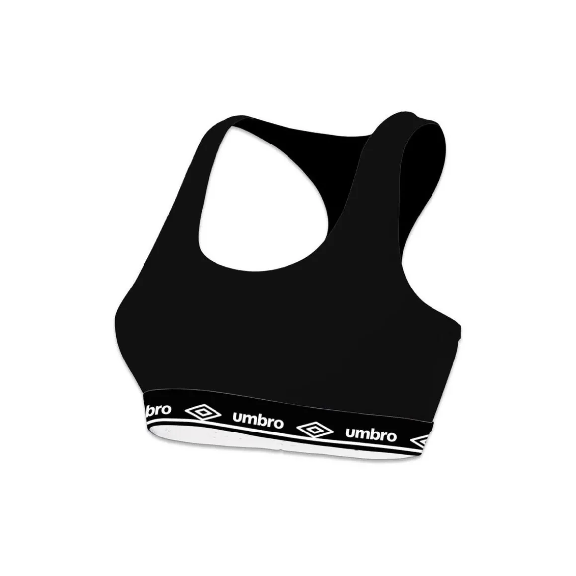 Lot de 3 brassières femme en coton Umbro élastique Noir