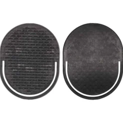 Lot de 2 Brosses à Cheveux Homme 10cm Noir
