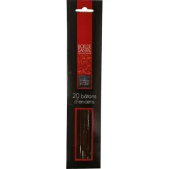 Lot de 20 Bâtons d'Encens 25cm Bois Santal