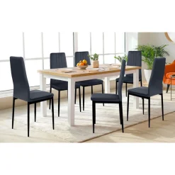 Lot de 6 chaises en velours JUNE