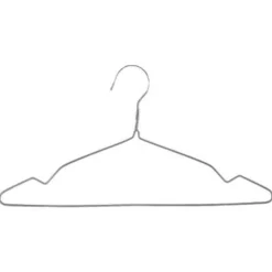 Lot de 10 Cintres en Métal 40cm Gris