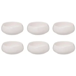 Lot de 6 Coupelles en Porcelaine Nora 15cm Blanc