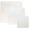 Lot de 3 Couvercles Extensibles 19cm Blanc