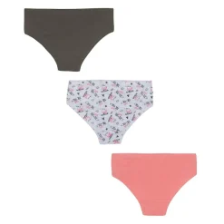 Lot de 3 culottes fille en coton bio Wifi