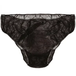 Lot de 100 culottes jetables en tissu non tissé - Noir