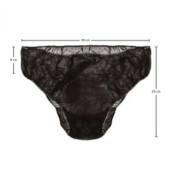 Lot de 100 culottes jetables en tissu non tissé - Noir