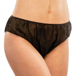 Lot de 100 culottes jetables en tissu non tissé - Noir