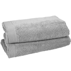 Lot de 2 draps de bain 500 g/m² STUDIO - 70x130 cm