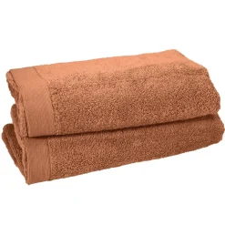 Lot de 2 draps de bain 500 g/m² STUDIO - 70x130 cm
