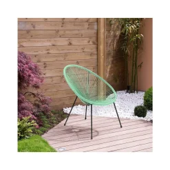 Lot de 2 fauteuils de jardin Ania - Vert