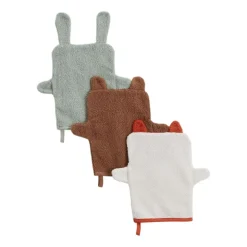 Lot de 3 gants de toilette Fripouille