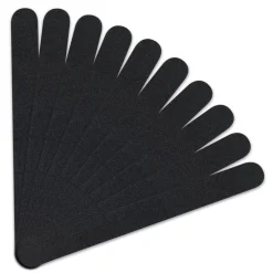 Lot de 50 limes à ongles droites premium - Grain 80/80 - Noir