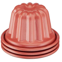 Lot de 3 moules à cannelés 7.4 cm CREABAKE