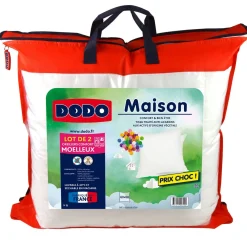 Lot de 2 Oreillers Moelleux en polyester Anti-Acariens 500gm/2 MAISON