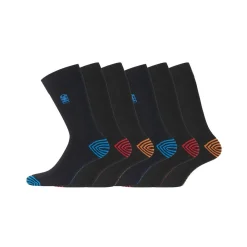 Lot de 6 Paires de Chaussettes de ville coton homme