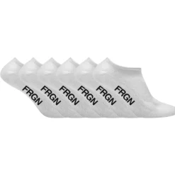 Lot de 6 paires de chaussettes tiges courtes homme Freegun blanc