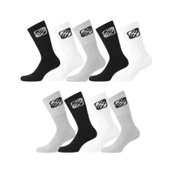 Lot de 9 Paires de Chaussettes Tennis homme assorties