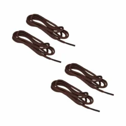 Lot de 2 Paires de Lacets Ronds 110cm Marron