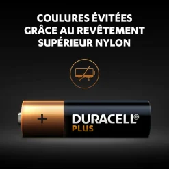 Lot de 24 piles duracell plus 100 % AA panière