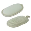Lot de 2 éponges exfoliantes et nettoyantes en fibre de bambou double face 13 x 8 x 3 cm