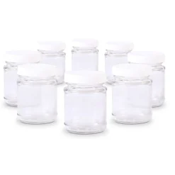 Lot de 8 pots de yaourts - Transparent